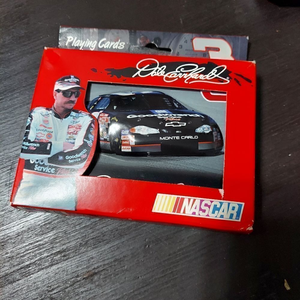 Collectible 2001 Set of 2 Sealed Playing Cards in a 3D Collector's TinNASCAR Dal